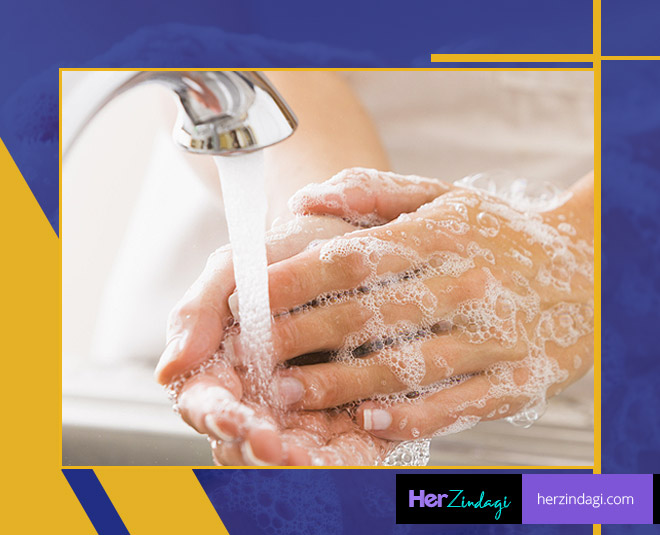 washing hands health card ()