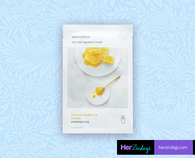 HZ Tried And Tested Innisfree It’s Real Squeeze Mask Manuka Honey