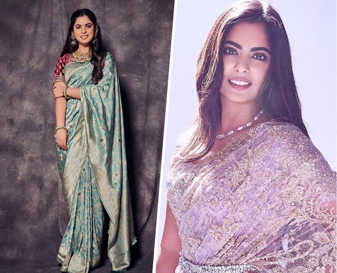 sequin saree isha ambani
