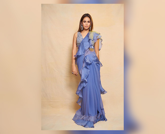 Mira Rajput Night Party Saree Styles