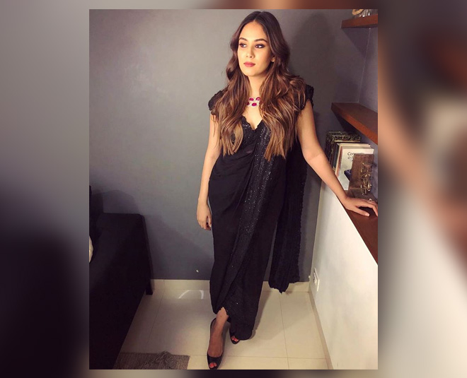 Saree Styles For Night Party Mira Rajput