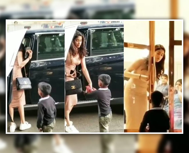 janhvi kapoor helps poor