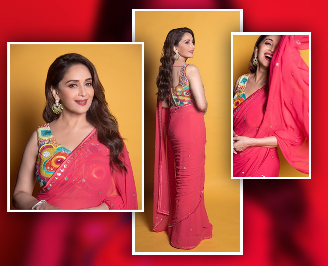 madhuri dixit beautiful attractive blouse