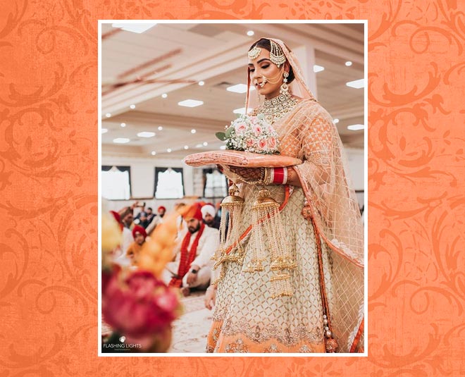 orange lehenga latest fashion