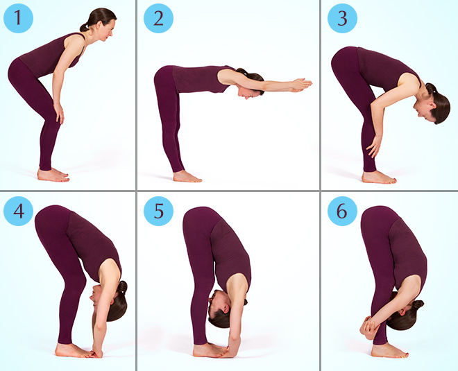 padahastasana for belly fat