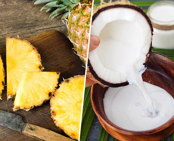pineapple face mask with coconut