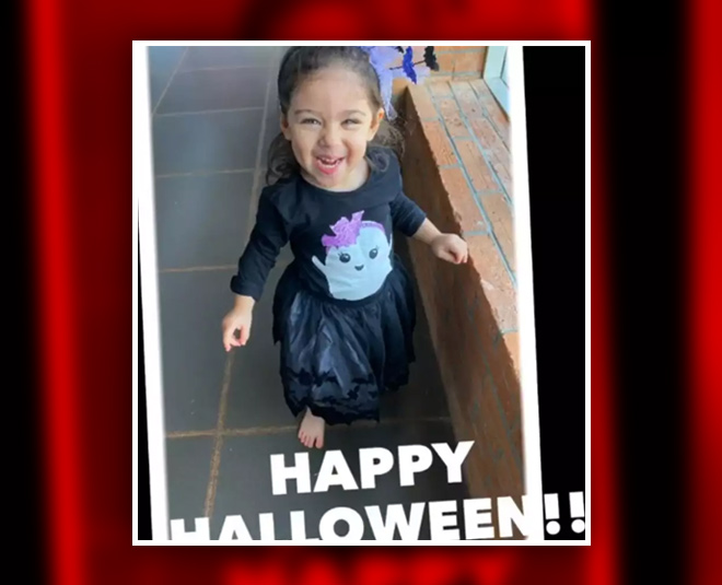इनाया का क्यूट अंदाज़- soha ali khan inaya halloween look