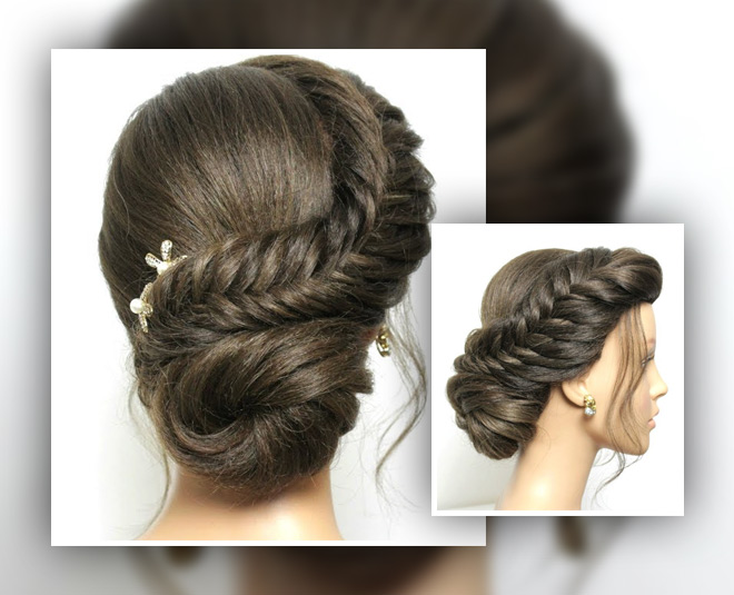 Juda Hairstyle With Puff using Clutcher  Ethnic Fashion Inspirations