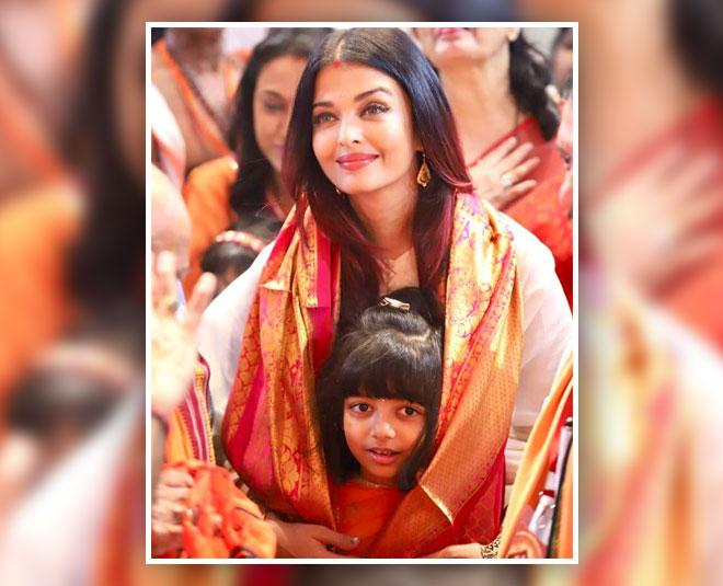 धार्मिक अनुष्ठानों में bollywod actress aishwarya rai shares special bond with daughter aaradhya inside
