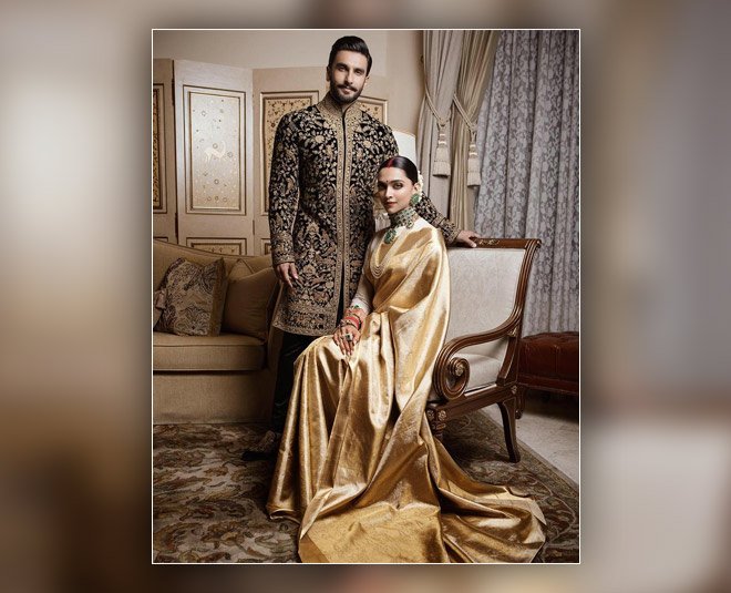 deepika padukone  stunning saree looks karva cahuth