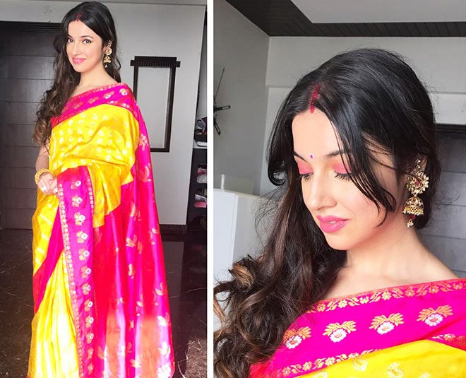 Try Divya Khosla Kumar Dress Looks In Wedding Season In Hindi 