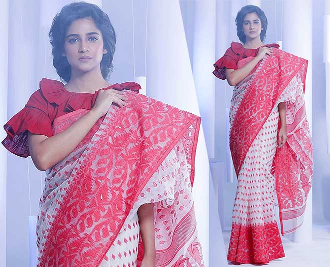 durga puja  know about white dhakai jamdani saree fashion inside 