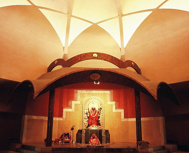 durga puja delhi visit  durga pandal inside 