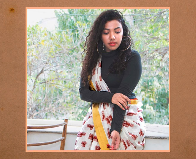 indian wear style in winter season  inside one