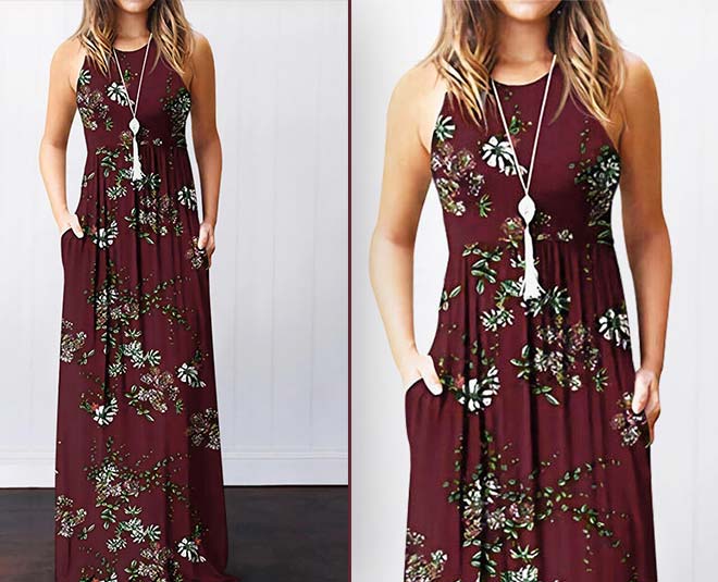 look cool and stylish in maxi dress inside three