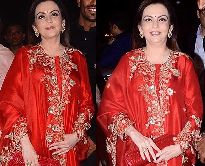 Nita Ambani's Red Traditional Looks Are Perfect To Carry This Festive Season