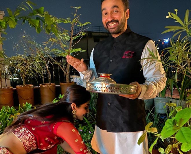 शिल्पा की पूजा- shilpa raj karwa chauth