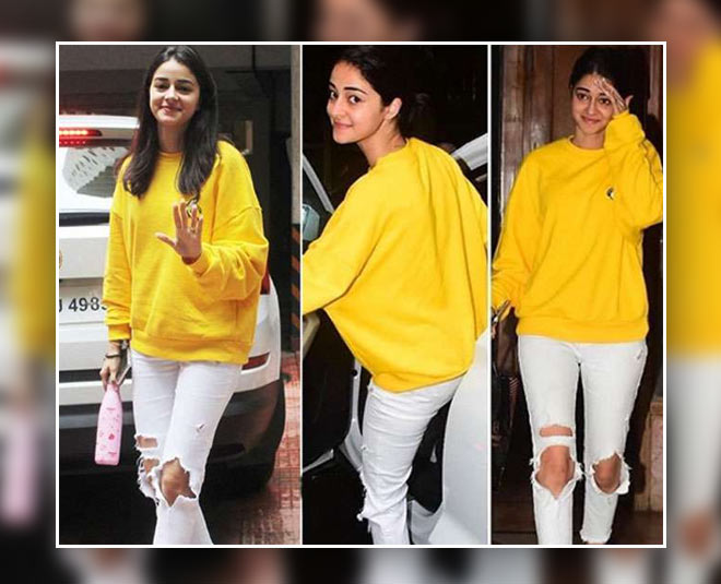 अनन्या पांडे का पुलोवर- winter outfit ideas for going out