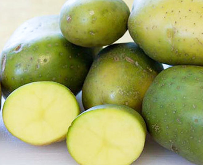 हरे आलू - Green Potatoes