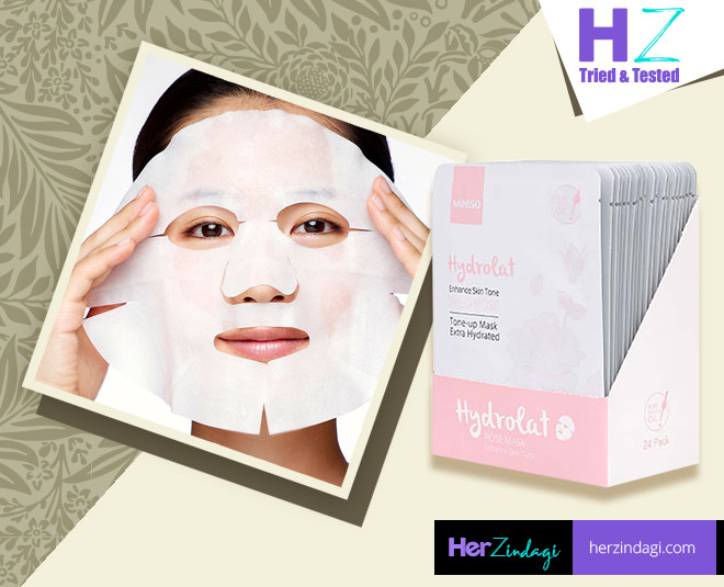 Miniso Hydrolat Facial Mask Sheet Rose personal experience