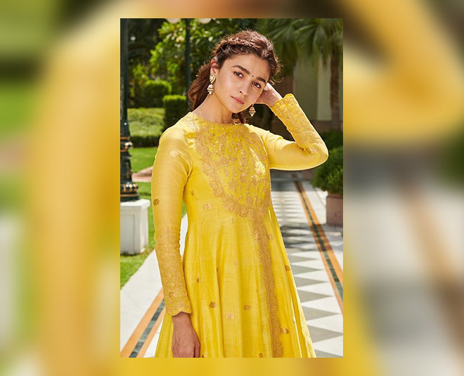 alia bhatt in yellow traditional avataar inside 