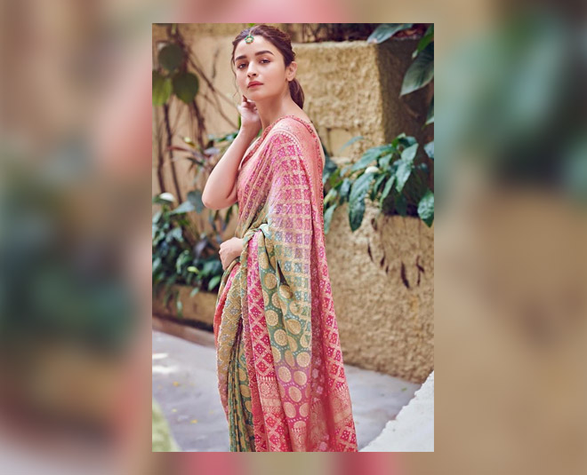 alia bhatt style in saree inside 