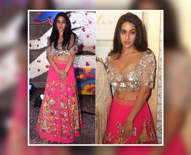 blouse neck designs of sara ali khan