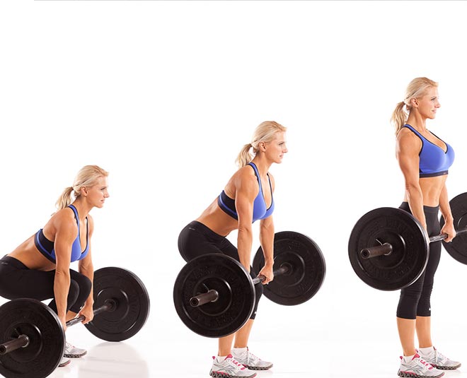 deadlift exercises a part of their fitness routine inside 