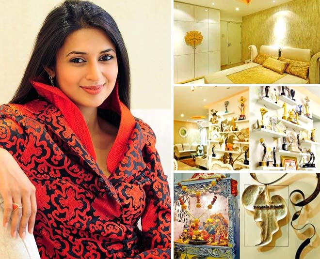 Inside Divyanka Tripathi And Vivek Dahiya's Luxurious Gold Theme Flat