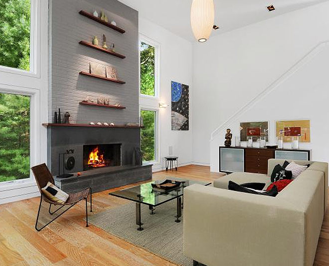 ideas to decorate  fireplace in your home inside 