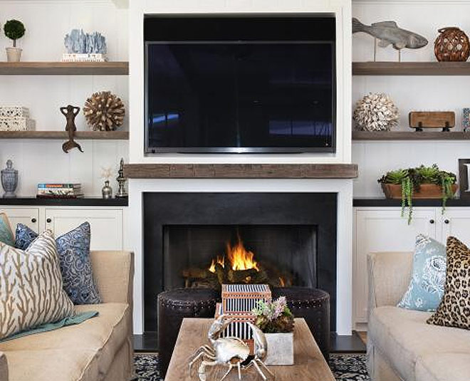 ideas to decorate  fireplace in your home inside 