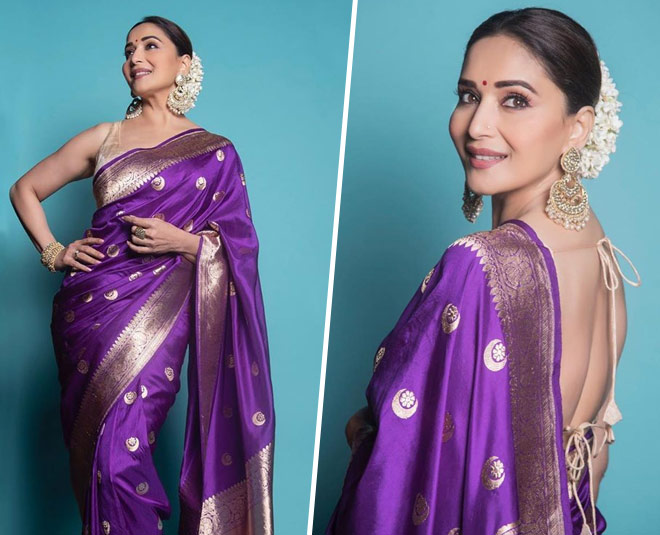 karva chauth  madhuri dixit blouse designs