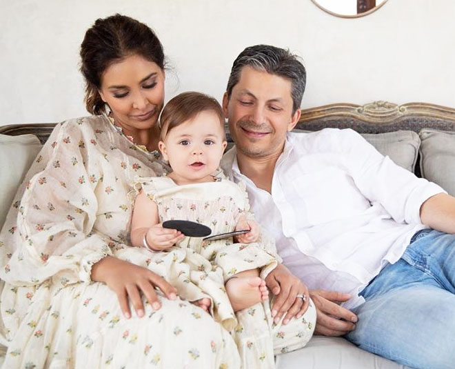 lisa ray with husband and child main