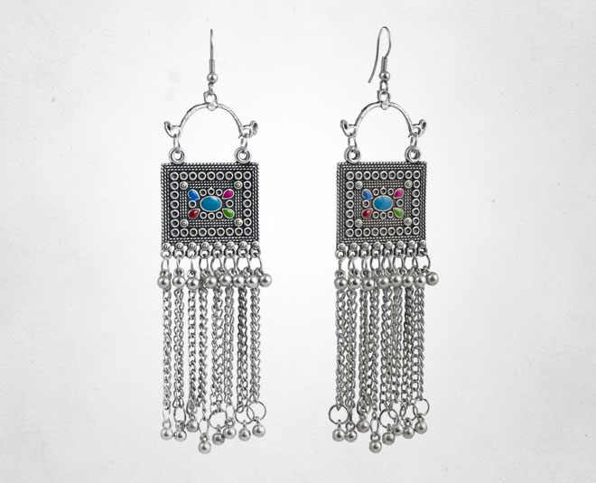 metal earring inside 