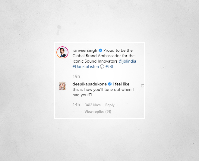 ranveer singh hilarious reaction when deepika padukone nags him inside two