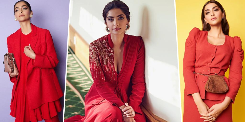 Take Red Outfit Inspo From Sonam Kapoor For This Festive Season-Take ...