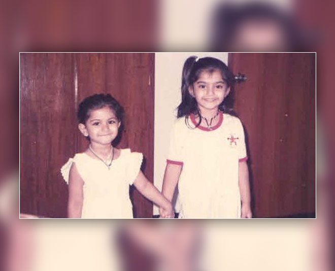 sonam kapoor childhood pics