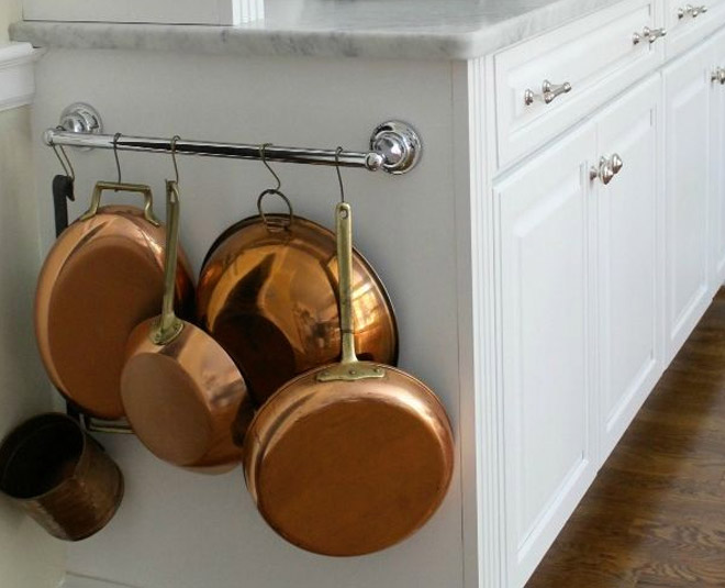 ways to organize your pots and pans inside 
