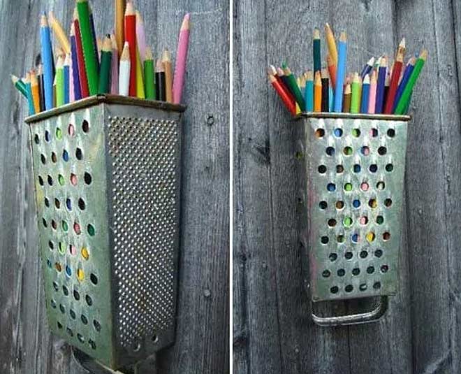 amazing reuse of old kitchen utensils inside 