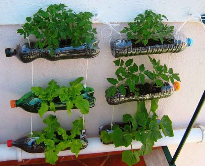 decorate garden with waste material Inside