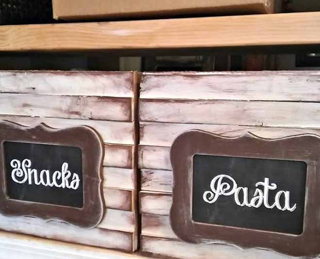 diy cardboard boxes kitchen organiser