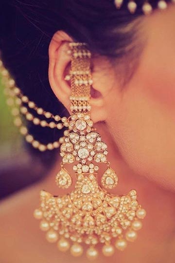 20+ Earrings Designs for Brides | Bridal jewellery design, Bridal jewelry,  Bridal earrings