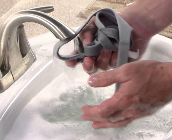 face mask clean and hygienic inside 