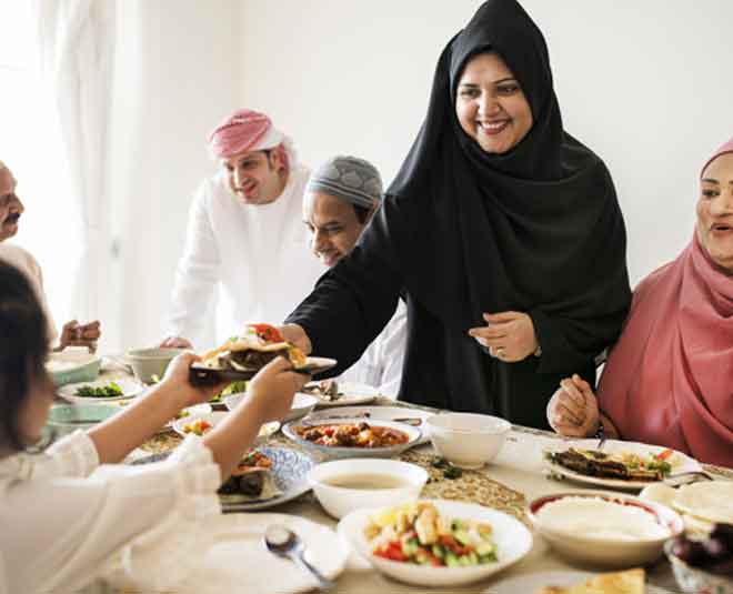 family dinner time fun at home INSIDE
