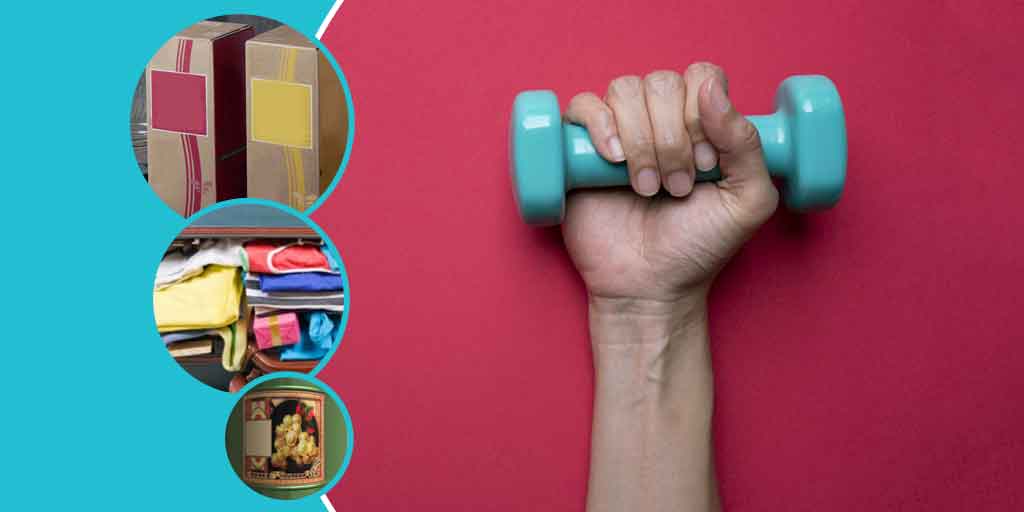 Fitness Hacks Dont Have Dumbbells At Home Then These Household Items Can Be Your Makeshift 8418