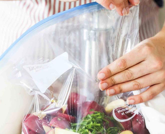 food without using a vacuum sealer inside 