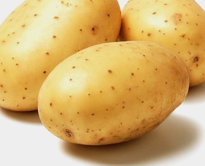 आलू fresh potato inside