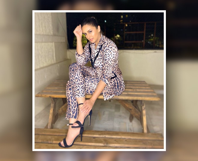 एनिमल प्रिंट में लाजवाब लुक huma qureshi animal print