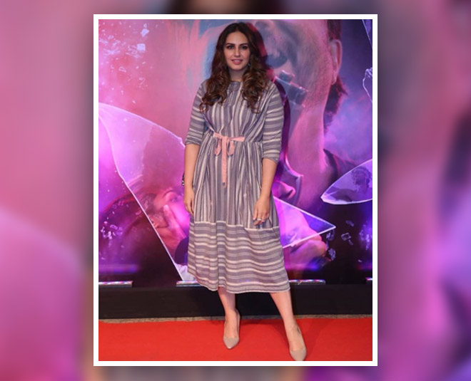 मिड लेंथ ड्रेस huma qureshi mid lengh dress