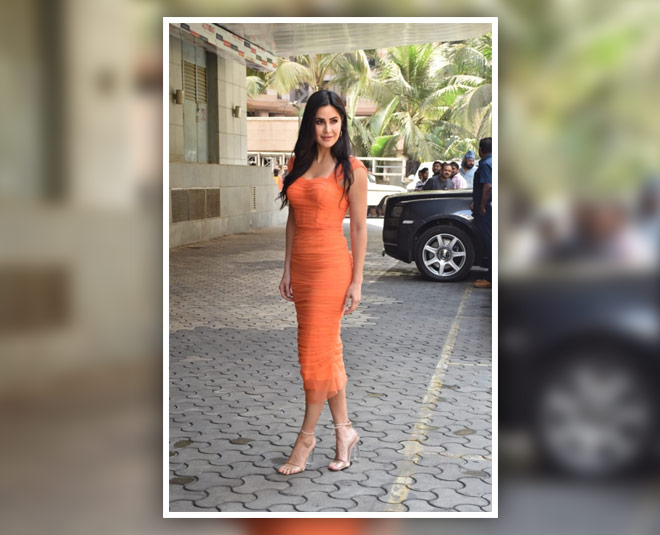 katrina kaif summer orange dress